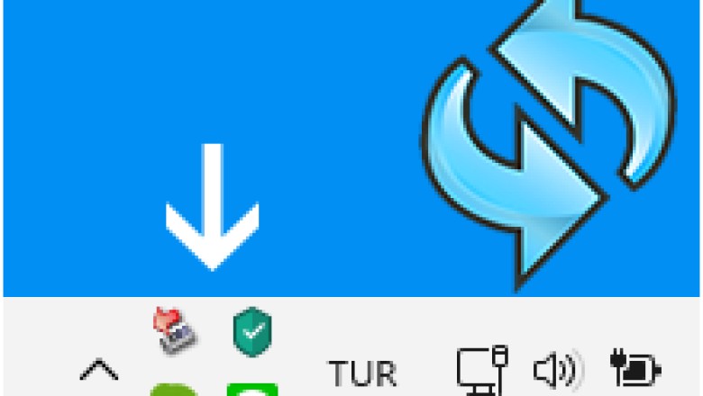 Bildirim alanı simgeleri iki satırda gösterilsin